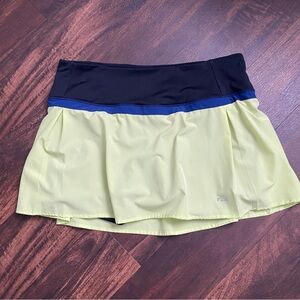 Fit2Run Skort Pleated colorblock XL Pull On Elastic Waist Tennis Golf